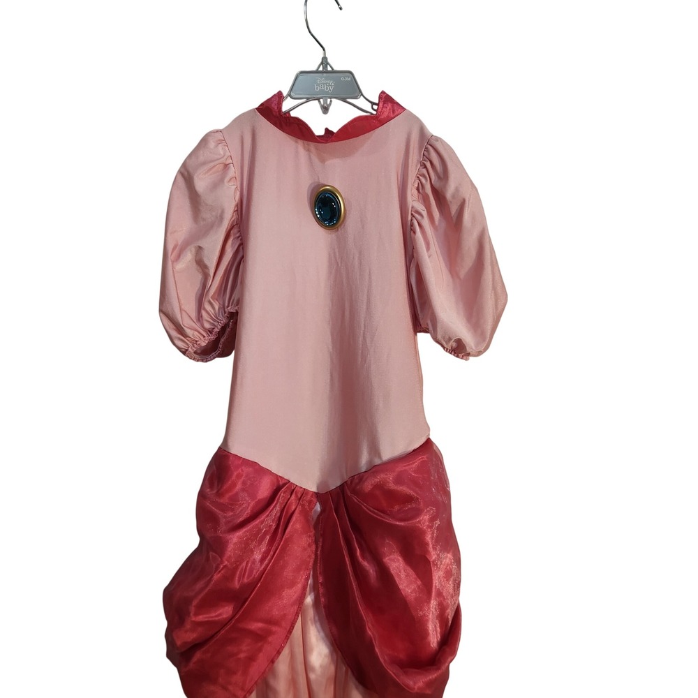 Nintendo Super Mario Princess Peach Costume Dress Pink Girls Size M 8-10 73747B